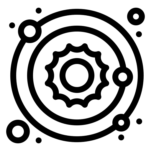 Solar system solar system space planet icon
