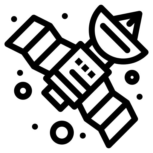 Satellite connection signal electronics icon Satellite connection signal electronics icon