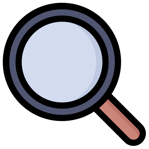 Search magnifying glass magnifier loupe icon