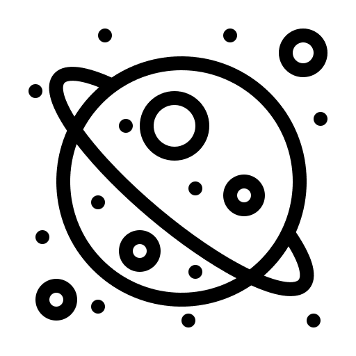 Universe celestial body solar system space icon Universe celestial body solar system space icon