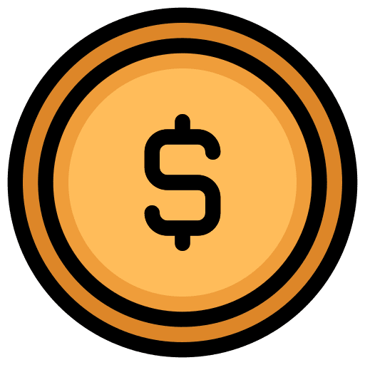 Coin business money coin icon Coin business money coin icon