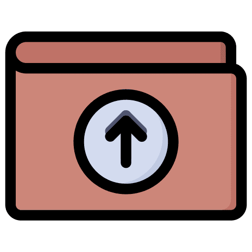 Top up wallet fashion purse icon Top up wallet fashion purse icon