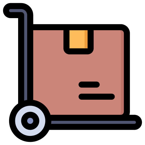 Trolley cart business logistics delivery trolley cart icon Trolley cart business logistics delivery trolley cart icon