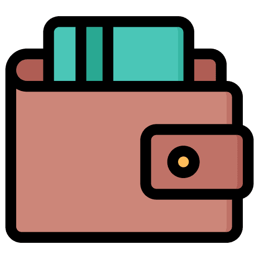 Wallet business and finance wallet coin icon Wallet business and finance wallet coin icon