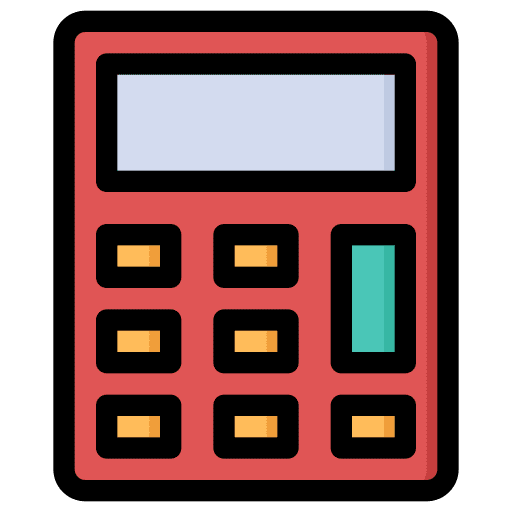 Calculator maths calculation technology icon Calculator maths calculation technology icon