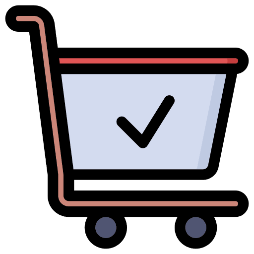 Check out shopping check out trolley icon Check out shopping check out trolley icon