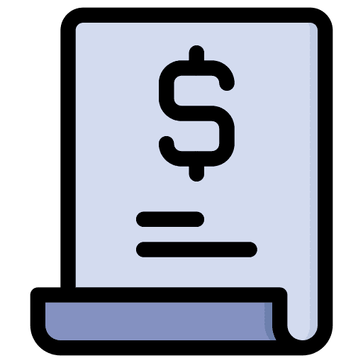 Invoice commerce and shopping invoice bill icon Invoice commerce and shopping invoice bill icon