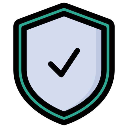 Protection shield lock wellness icon Protection shield lock wellness icon