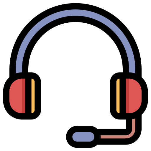 Customer service headset headphone interface icon Customer service headset headphone interface icon