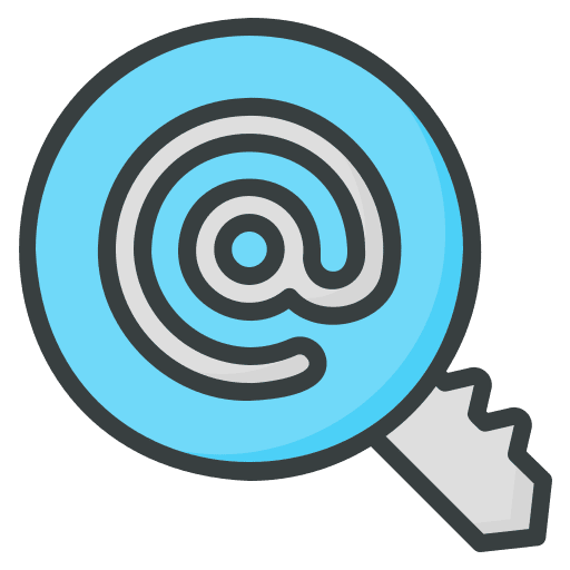 Key encryption key email icon Key encryption key email icon