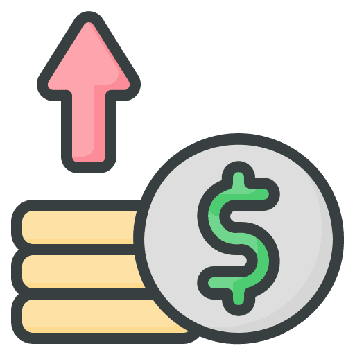 Sales improving improvement growth icon