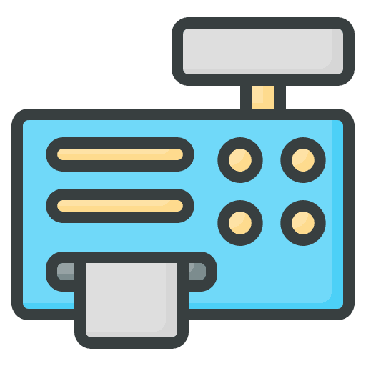 Cash register shopping store cash payment commerce and shopping icon Cash register shopping store cash payment commerce and shopping icon