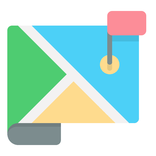 Location expand mapping location icon