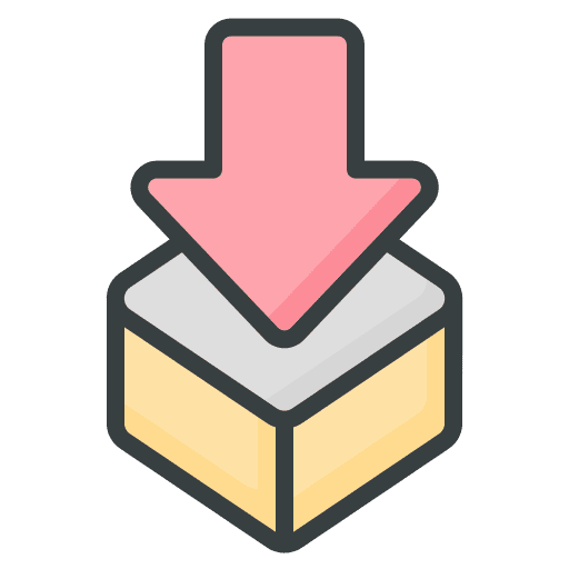 Packaging packaging download box icon