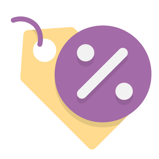 Sale percent prices offer icon Sale percent prices offer icon