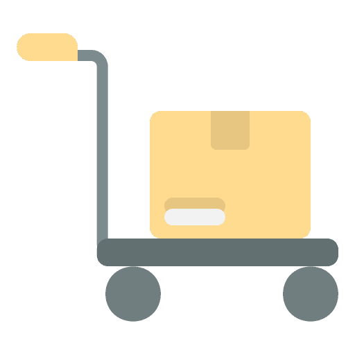 Trolley delivery loads trolley bag icon Trolley delivery loads trolley bag icon