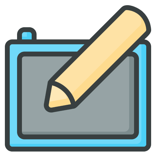 Graphic tablet computer art electronics icon Graphic tablet computer art electronics icon
