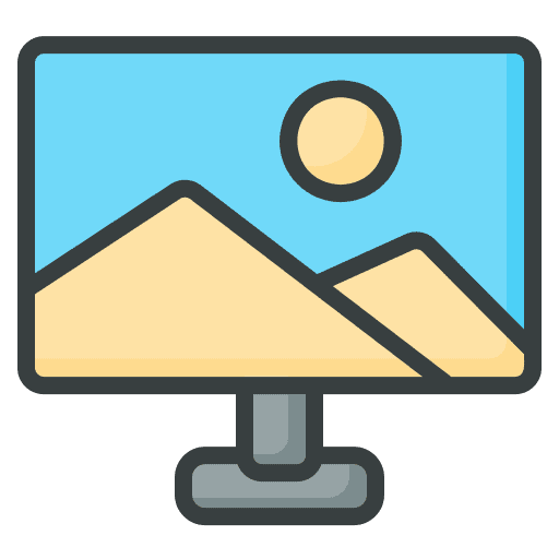 Monitor image hardware screen icon Monitor image hardware screen icon