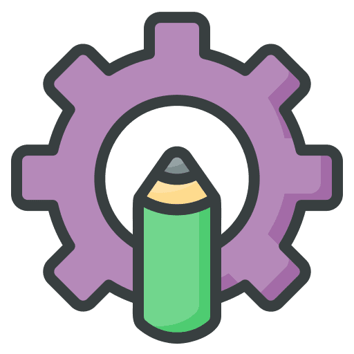 Setting gear graphic design education icon Setting gear graphic design education icon