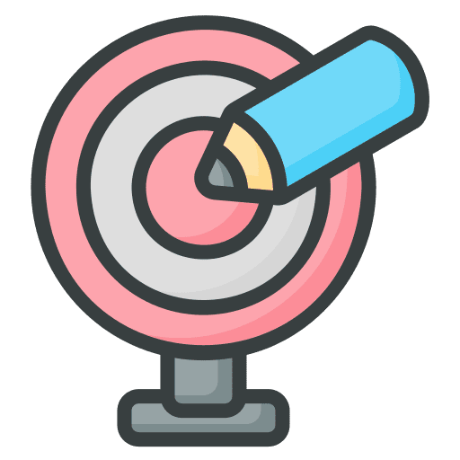 Target pencil idea target idea icon Target pencil idea target idea icon