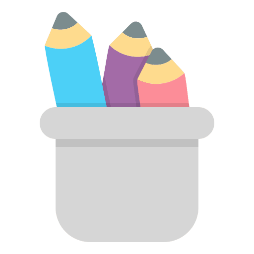 Pencil case education pencil school material icon Pencil case education pencil school material icon