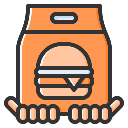 Delivered received hand delivered icon