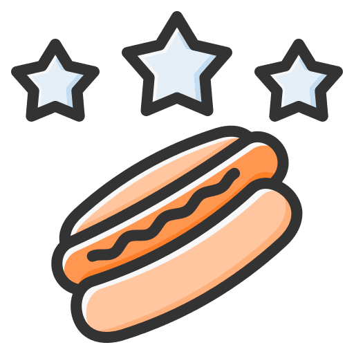 Favorite feedback customer satisfaction meal icon Favorite feedback customer satisfaction meal icon