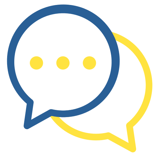 Customer service agent communications shopping and commerce conversation icon