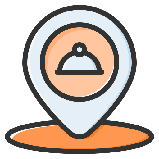 Location placeholder maps and location food delivery icon Location placeholder maps and location food delivery icon