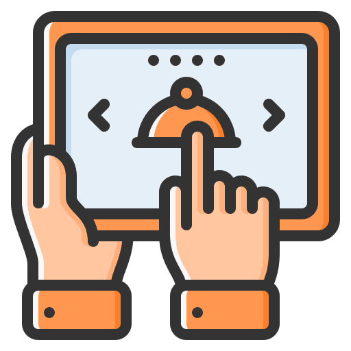Online order hand mobile app online order icon Online order hand mobile app online order icon