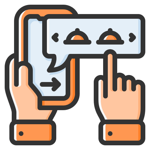 Order food food and restaurant smartphone mobile app icon Order food food and restaurant smartphone mobile app icon