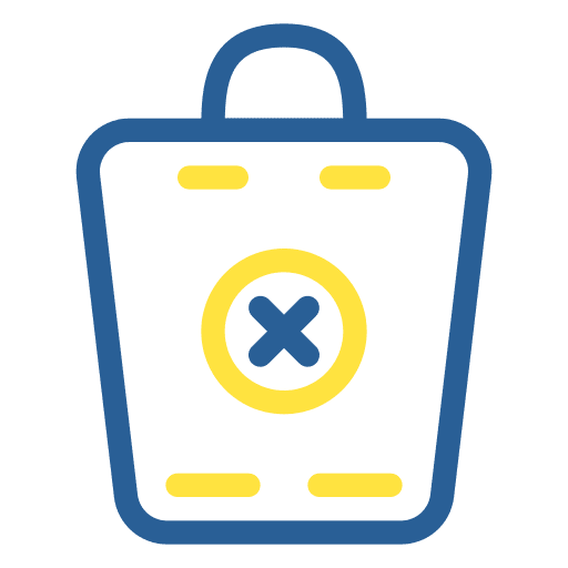 Shopping bags bag shopping bags cancel icon Shopping bags bag shopping bags cancel icon