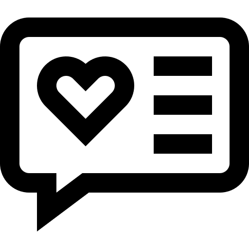 Feedback communications like chat icon Feedback communications like chat icon