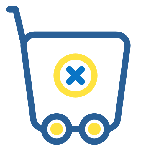 Trolleys delete cancel trolleys icon Trolleys delete cancel trolleys icon