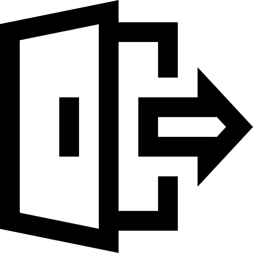 Log out web page exit go out icon Log out web page exit go out icon