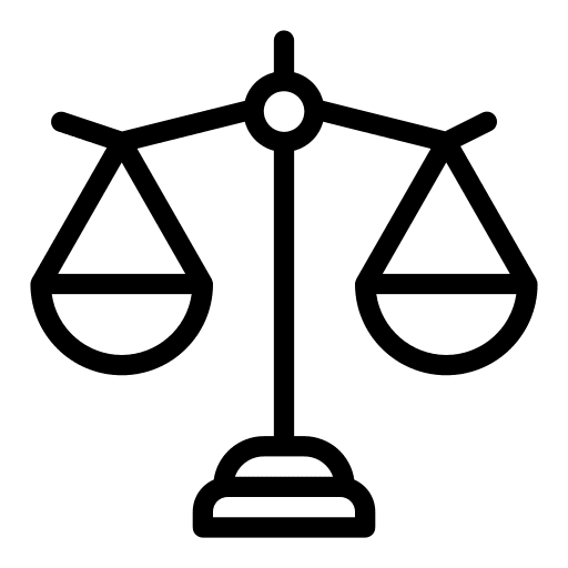Law justice scale equality icon Law justice scale equality icon