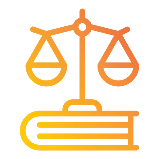 Law judge law book icon