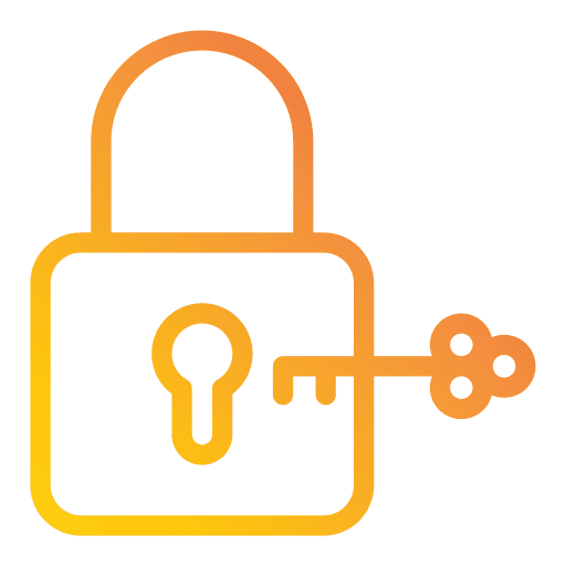 Lock password padlock key icon