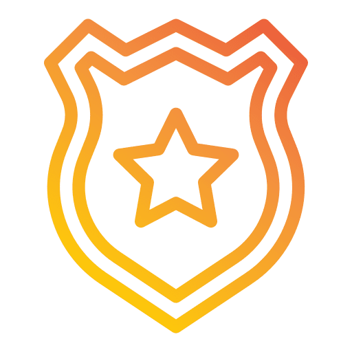 Police shield police police badge icon