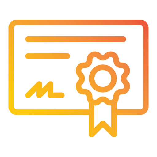 Certificate patent education certification icon Certificate patent education certification icon
