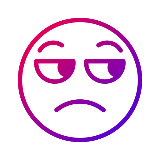 Neglect emojis boring feelings icon