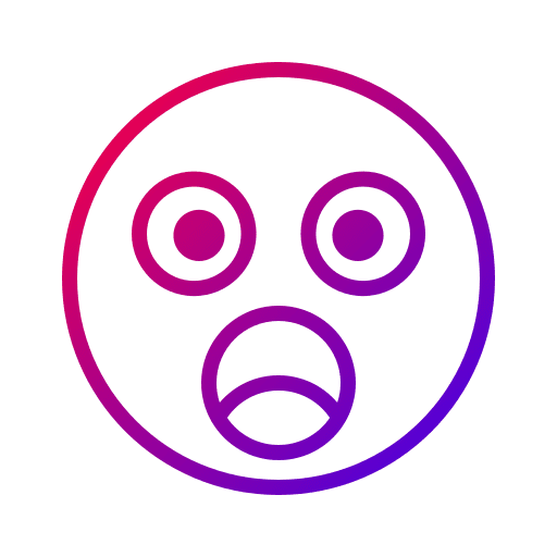 Shocked emoji emoticons messenger icon