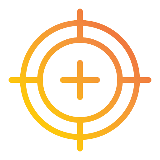 Target crosshair define point icon Target crosshair define point icon