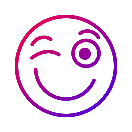 Wink smiley emoji emoticons icon Wink smiley emoji emoticons icon