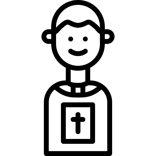 Priest professions and jobs job people icon