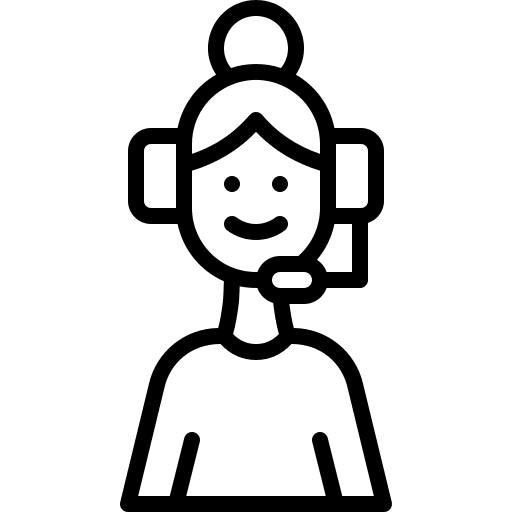 Telephone operator people job avatar icon