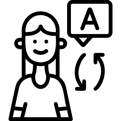 Translator avatar people professions and jobs icon