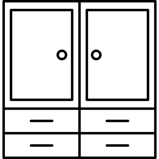 Cabinet cabinet locker closet icon