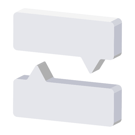 Interactive communications chat box speak icon