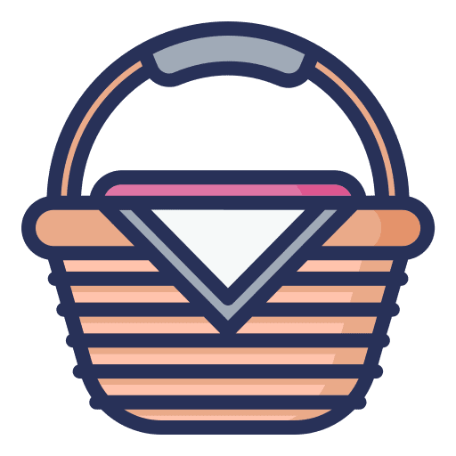 Basket garden basket picnic basket icon